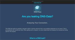 Desktop Screenshot of dns-leak.com