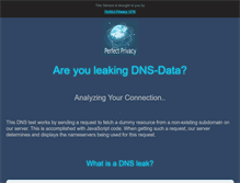 Tablet Screenshot of dns-leak.com